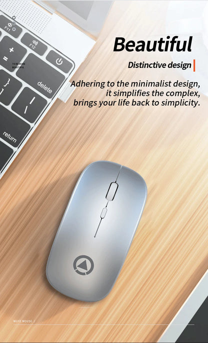 Wireless Mouse Backlight USB Compatible RGB Rechargeable Mice Silent Backlit Ergonomic Mouse for Laptop PC